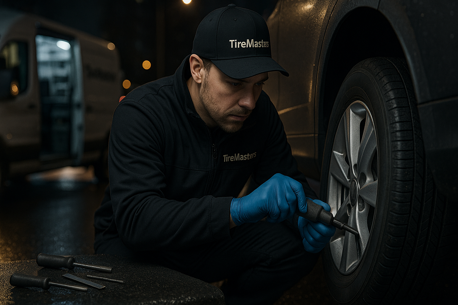 Ремонт бокового пореза шины